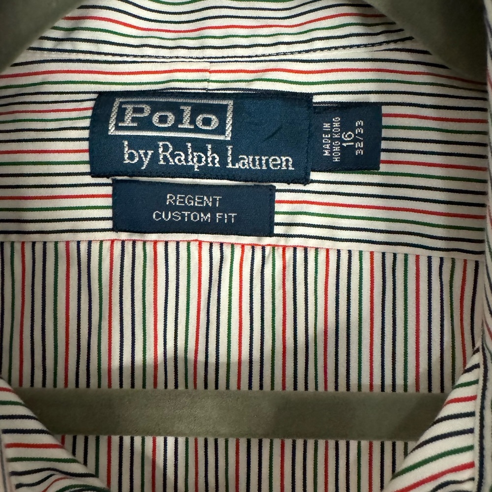 Polo Ralph Lauren Men’s striped shirt Sz 16